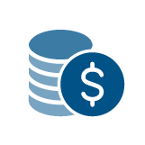 Illustration of a stack of coins 