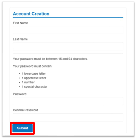 Landing page image for account creation on FEMA GO