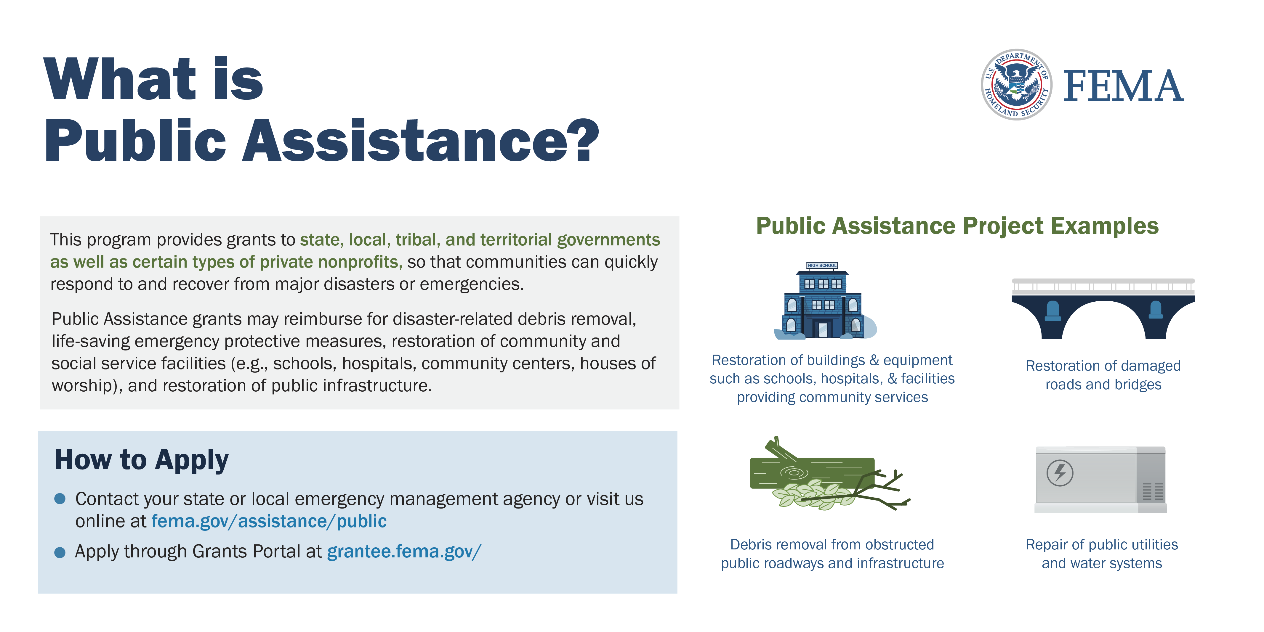 What is Public Assistance Graphic