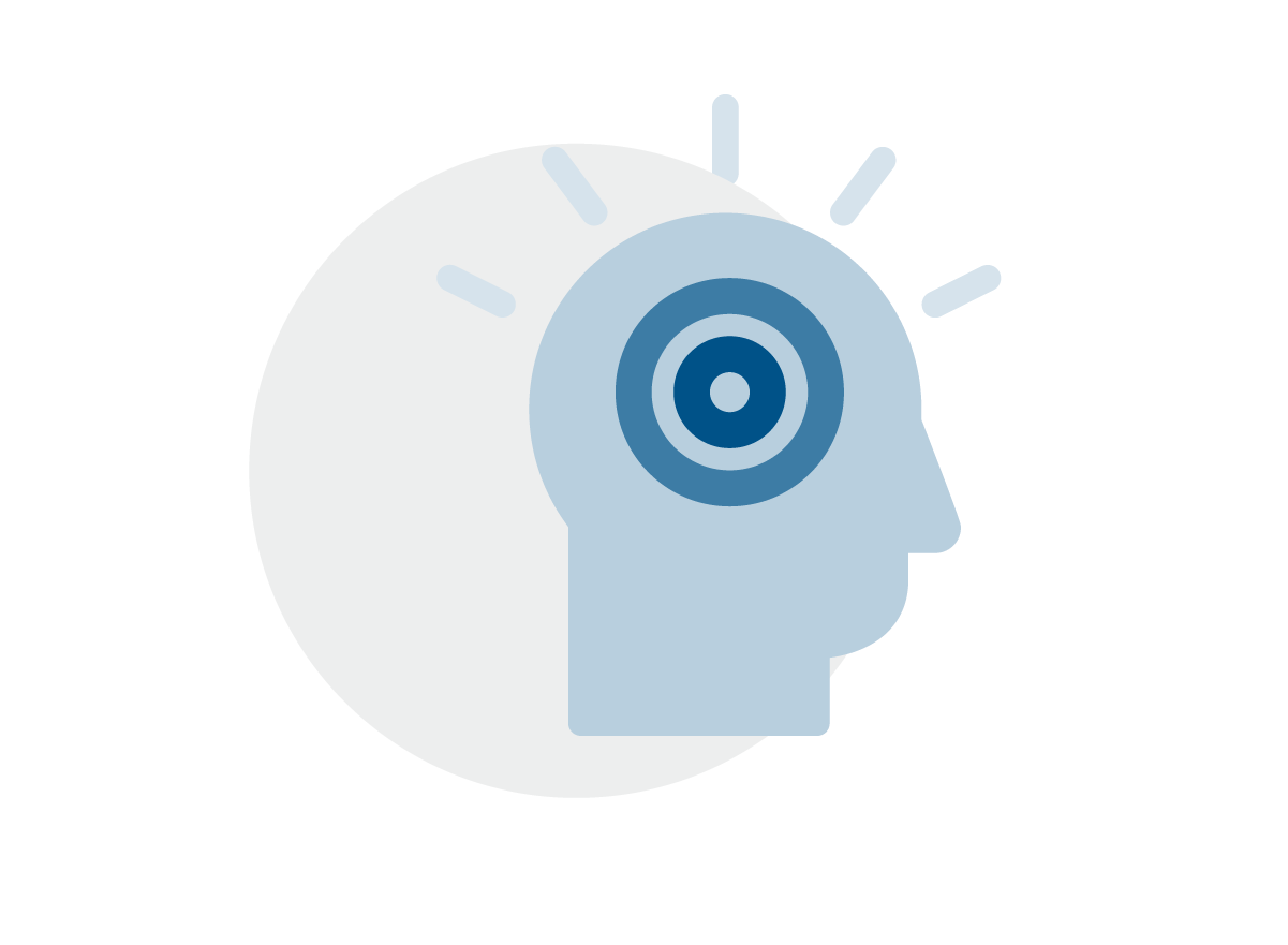Brain thinking icon