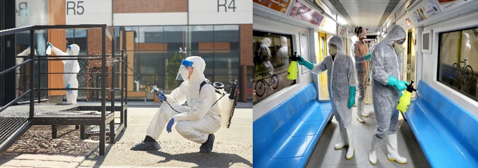 Figure 40: Disinfecting public facilities and transportation