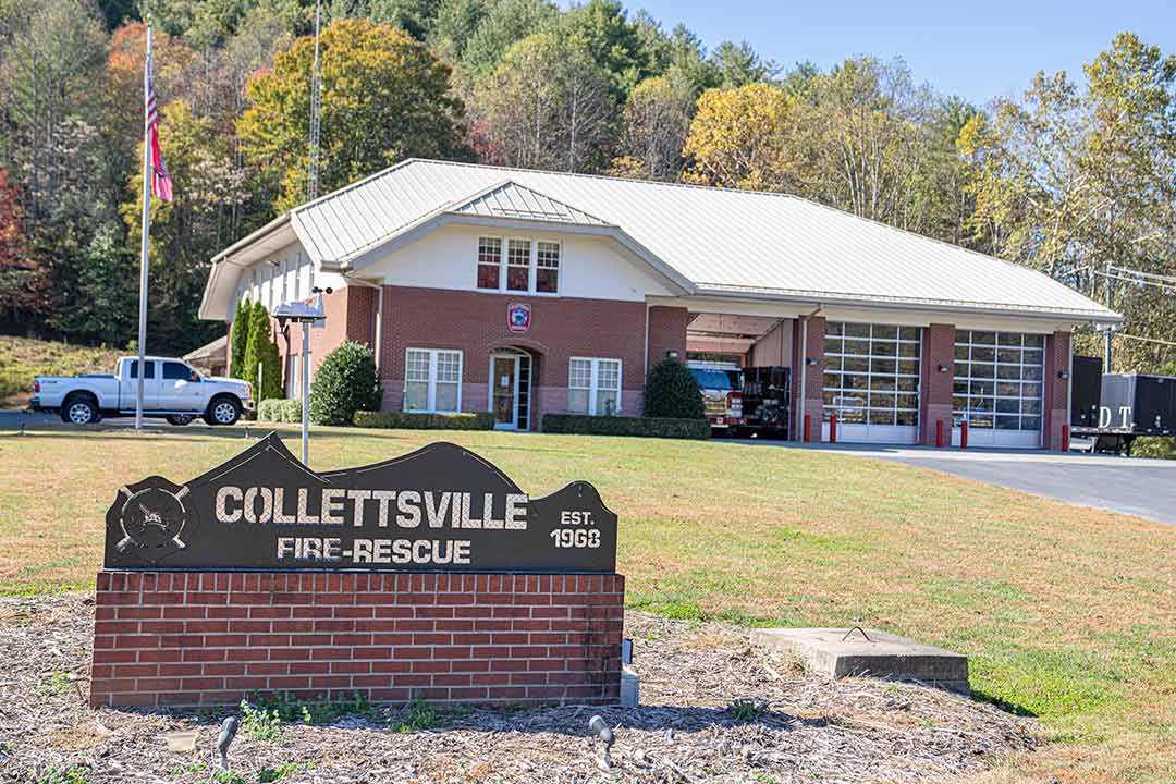 The Collettsville Fire Department in Caldwell County.