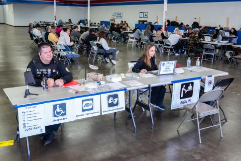 Caption: Henderson County, N.C. (Oct. 20, 2024) - A FEMA Disaster Recovery Center is open in Henderson County to help survivors of Hurricane Helene.