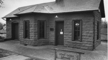 Lyons' historic Train Depot was damaged by the 2013 floods, but was fully restored by 2016. Source: Lyonscolorado.com